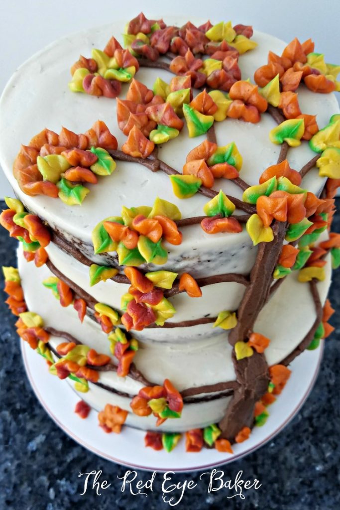 Decorating a Fall Themed Cake | The Red Eye Baker