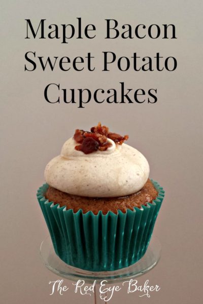 Maple Bacon Sweet Potato Cupcakes