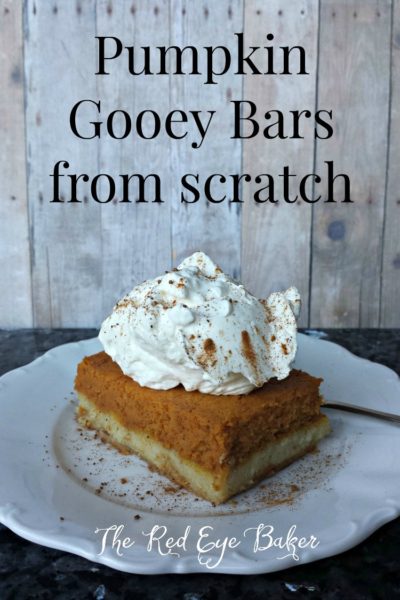 Pumpkin Gooey Bars from Scratch