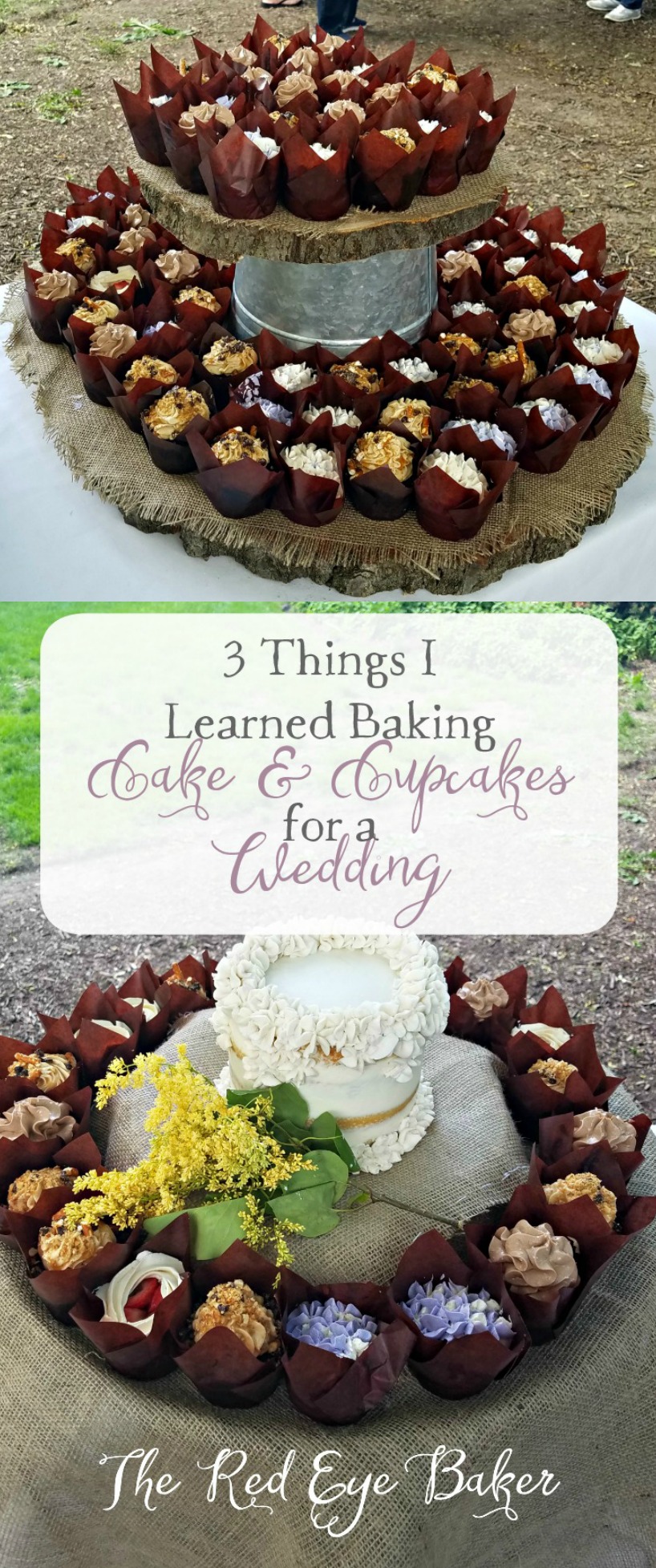 3 Things I Learned Baking Cake & Cupcakes for a Wedding | It was my largest baking adventure so far! Read all about my tips for pulling off such a feat.