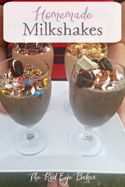 Homemade Milkshakes with the kids are such an easy and fun way to play with your kids in the kitchen. Grab your favorite candy and toppings and have fun!